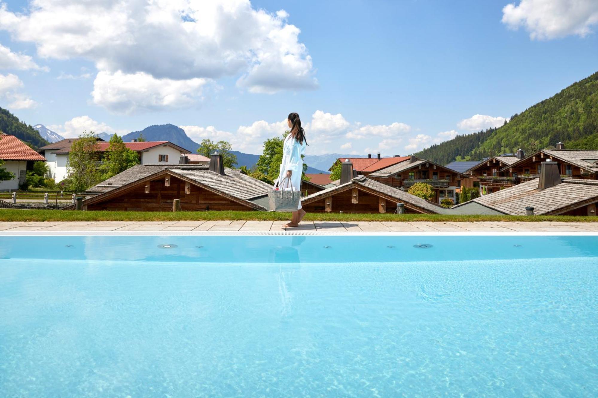 Alpin Lodges - Moderne Appartements Mit Zugang Zu 3000 Qm Spa Panoramahotel Oberjoch Bad Hindelang Exterior photo